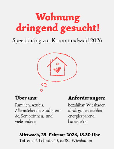 Wohnung dringend gesucht